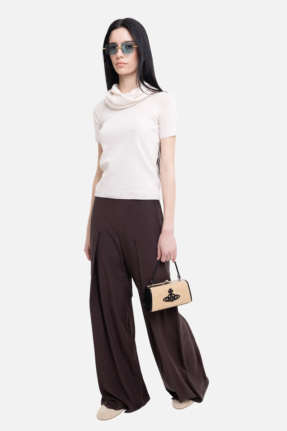 Cowl-Neck Cotton Knit Top sold by Plus Zero Concept Store product image thumbnail 2