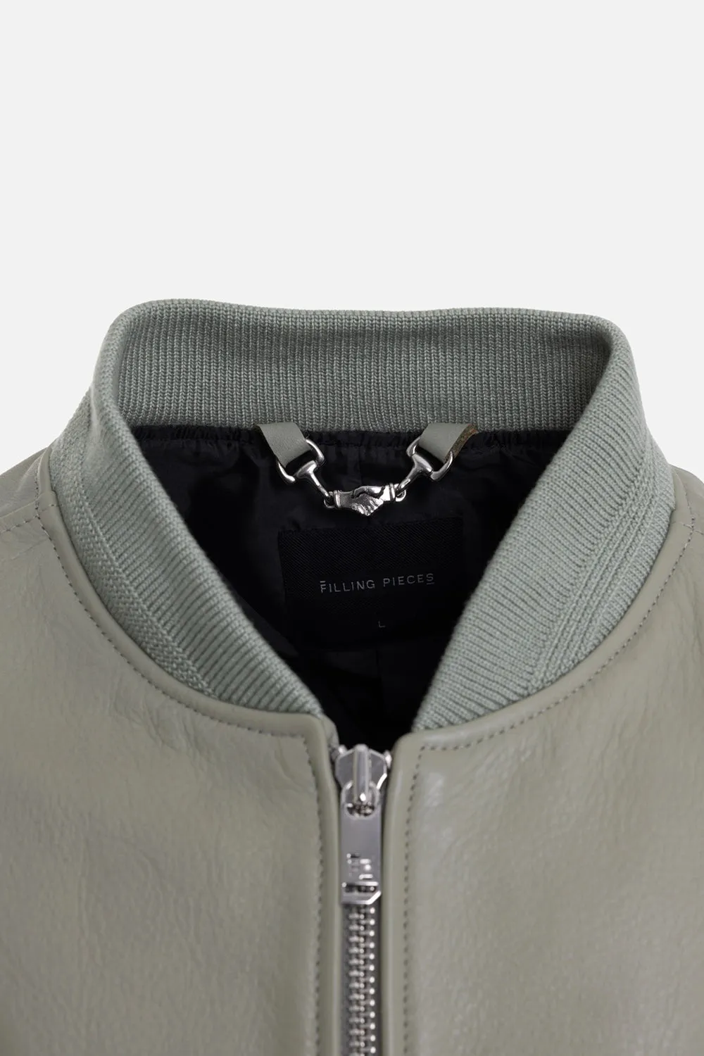 Leather Bomber Jacket sold by Plus Zero Concept Store product image thumbnail 4