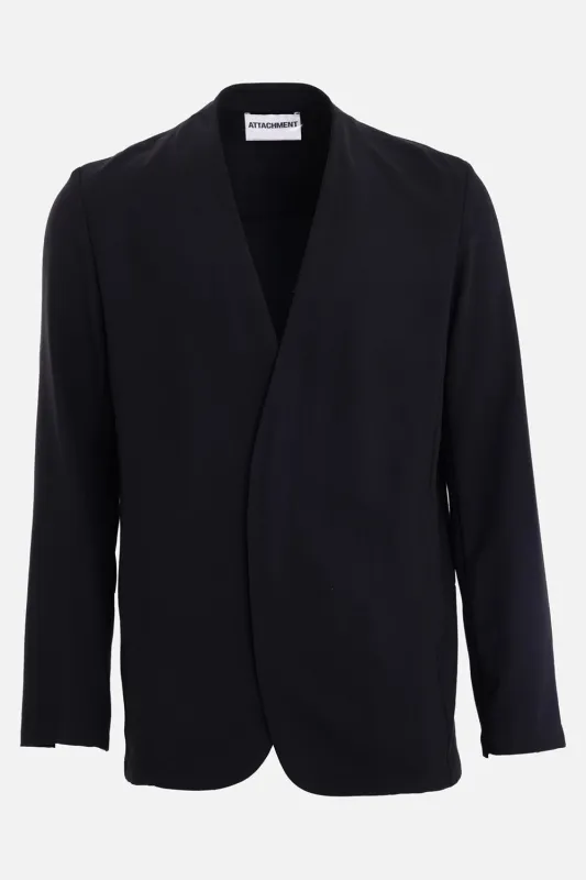 Collarless Wool Jacket made by Plus Zero Concept Store