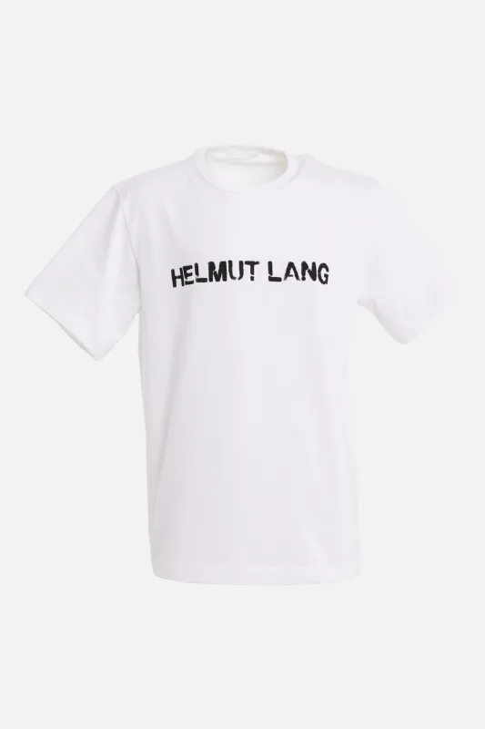 Stencil Logo Cotton T-Shirt made by Helmut Lang