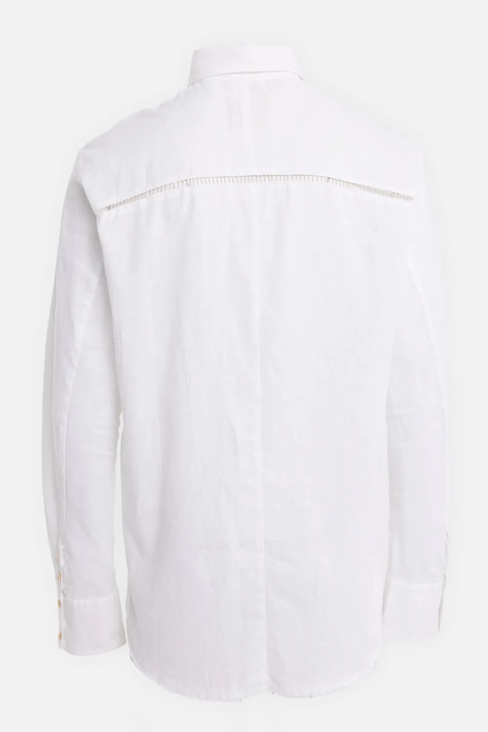Linen Blend Button-Down Shirt sold by Plus Zero Concept Store product image thumbnail 3