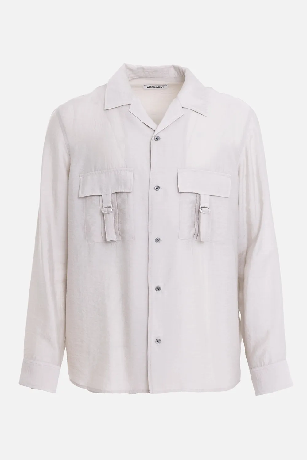 Patch Pocket Open-Collar Shirt sold by Plus Zero Concept Store