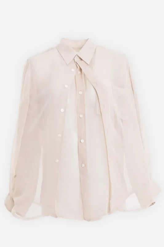 Sheer Oversized Shirt made by Comme des Garcons