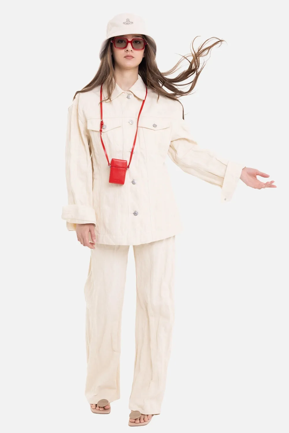 Crushed Trucker Jacket sold by Plus Zero Concept Store product image thumbnail 2