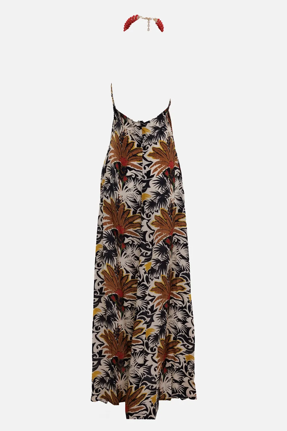 Cecilia Desert Cognac Halterneck Maxi Dress sold by Plus Zero Concept Store product image thumbnail 3