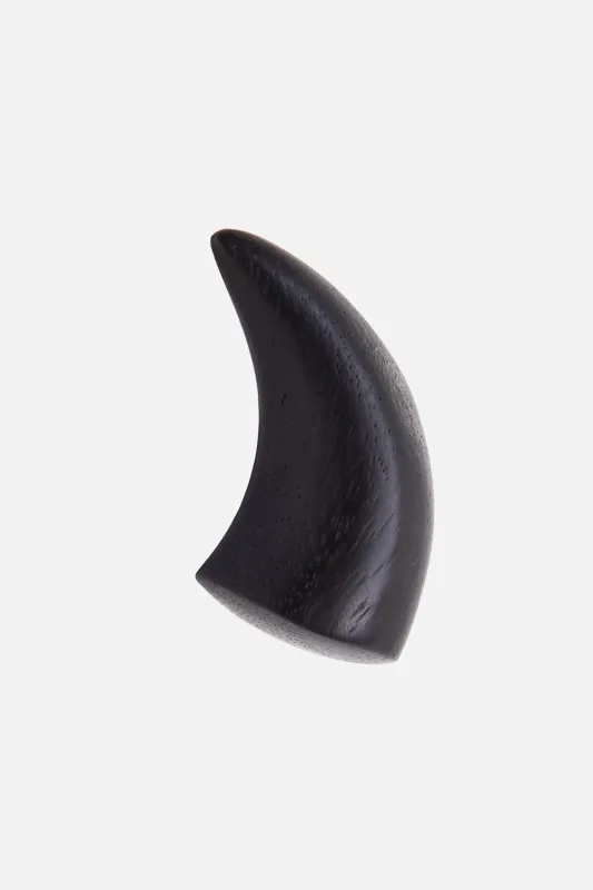 Aru Black Acacia Leather Ring made by Monies