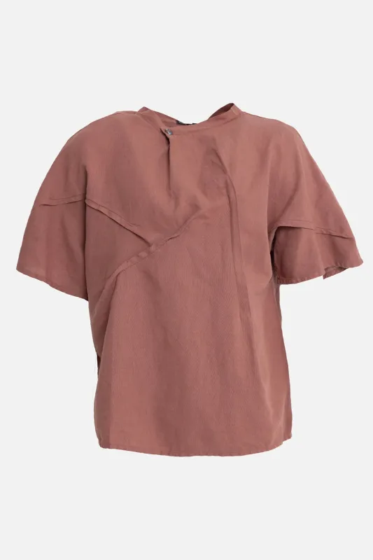 Asymmetric Short-Sleeve Shirt made by Plus Zero Concept Store
