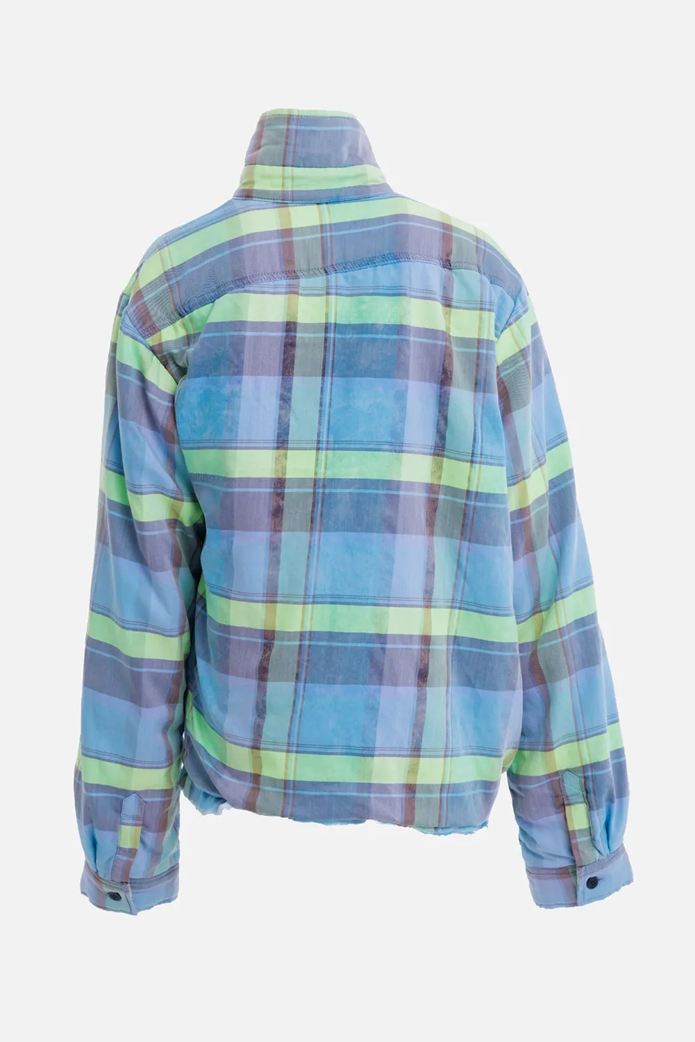 Twisted Padded Checked Shirt Jacket sold by Plus Zero Concept Store product image thumbnail 3