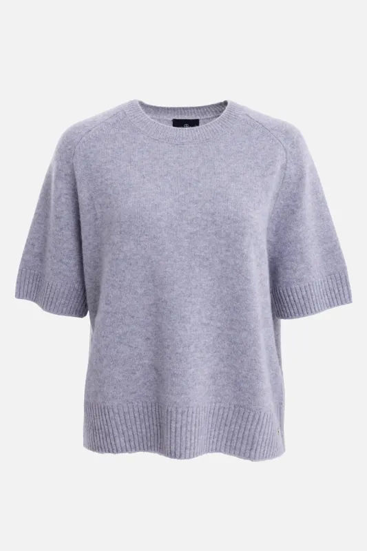 Cashmere Short Sleeve Sweater made by Anine Bing