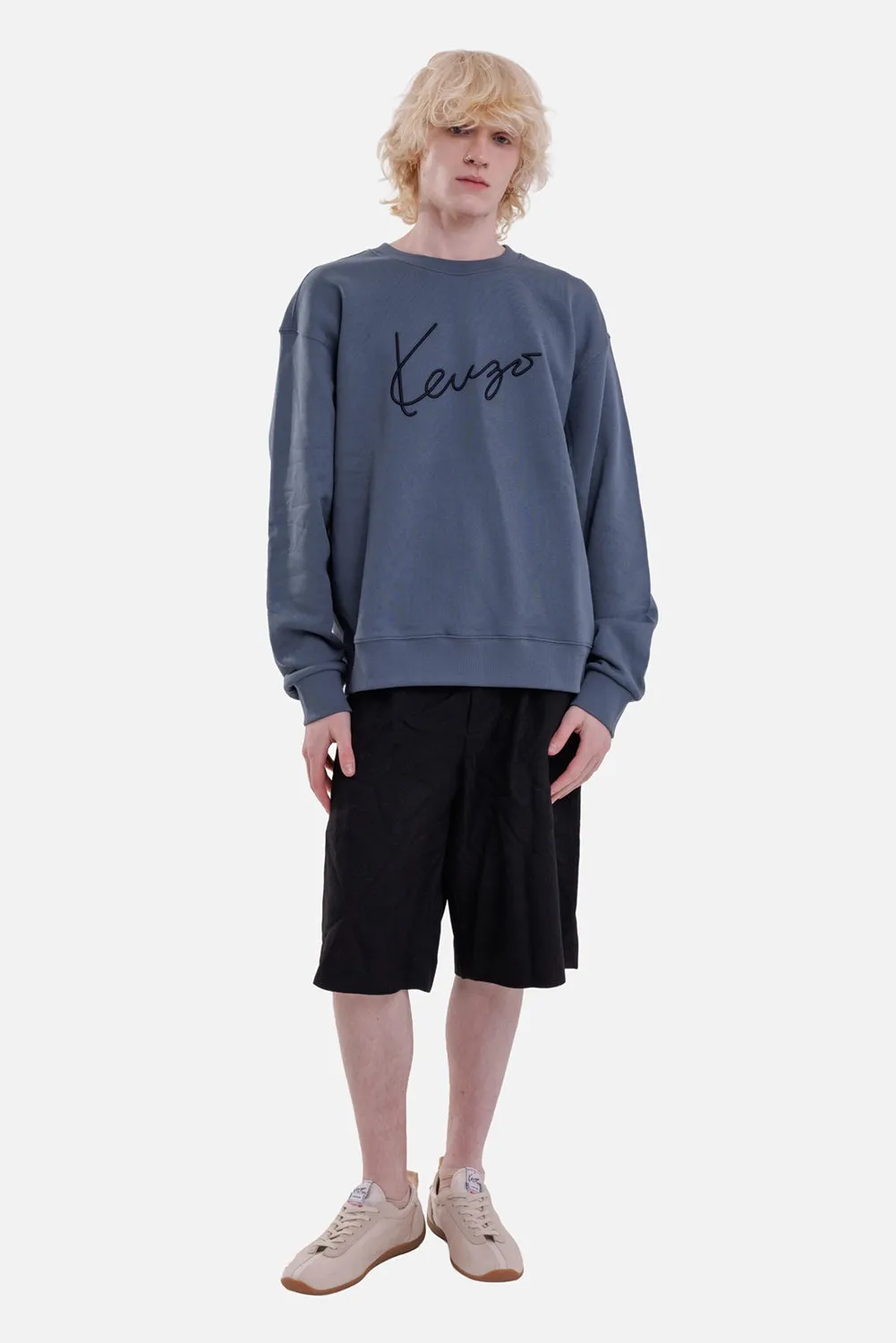 Signature Embroidered Crewneck Sweatshirt sold by Plus Zero Concept Store product image thumbnail 2