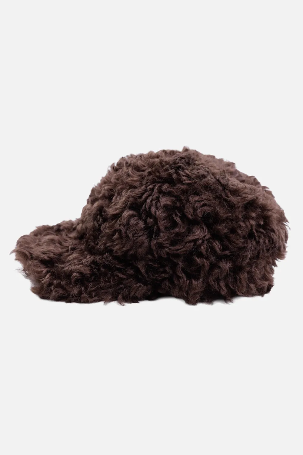 Curly Faux-Fur Baseball Cap sold by Plus Zero Concept Store product image thumbnail 2