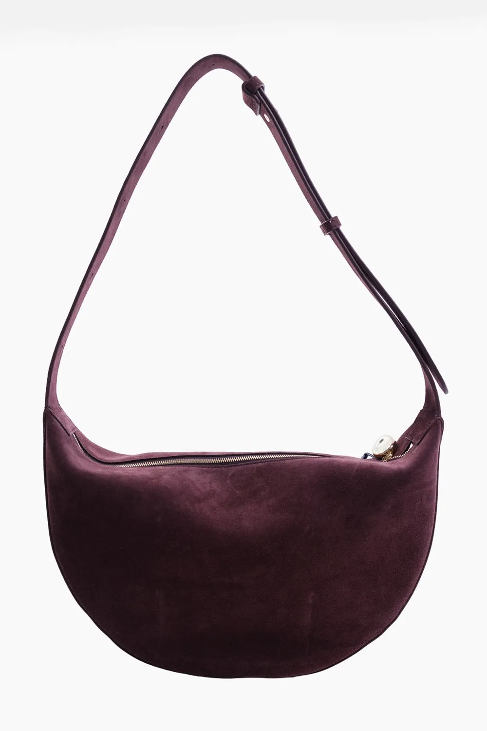 Large Bean Suede Shoulder Bag sold by Plus Zero Concept Store
