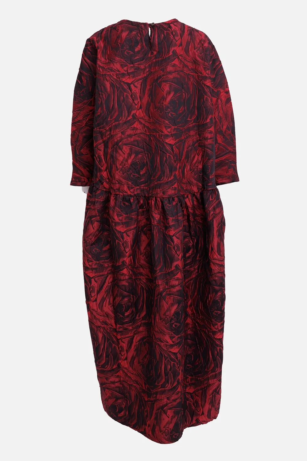 Rose Print High-Low Midi Dress sold by Plus Zero Concept Store product image thumbnail 3