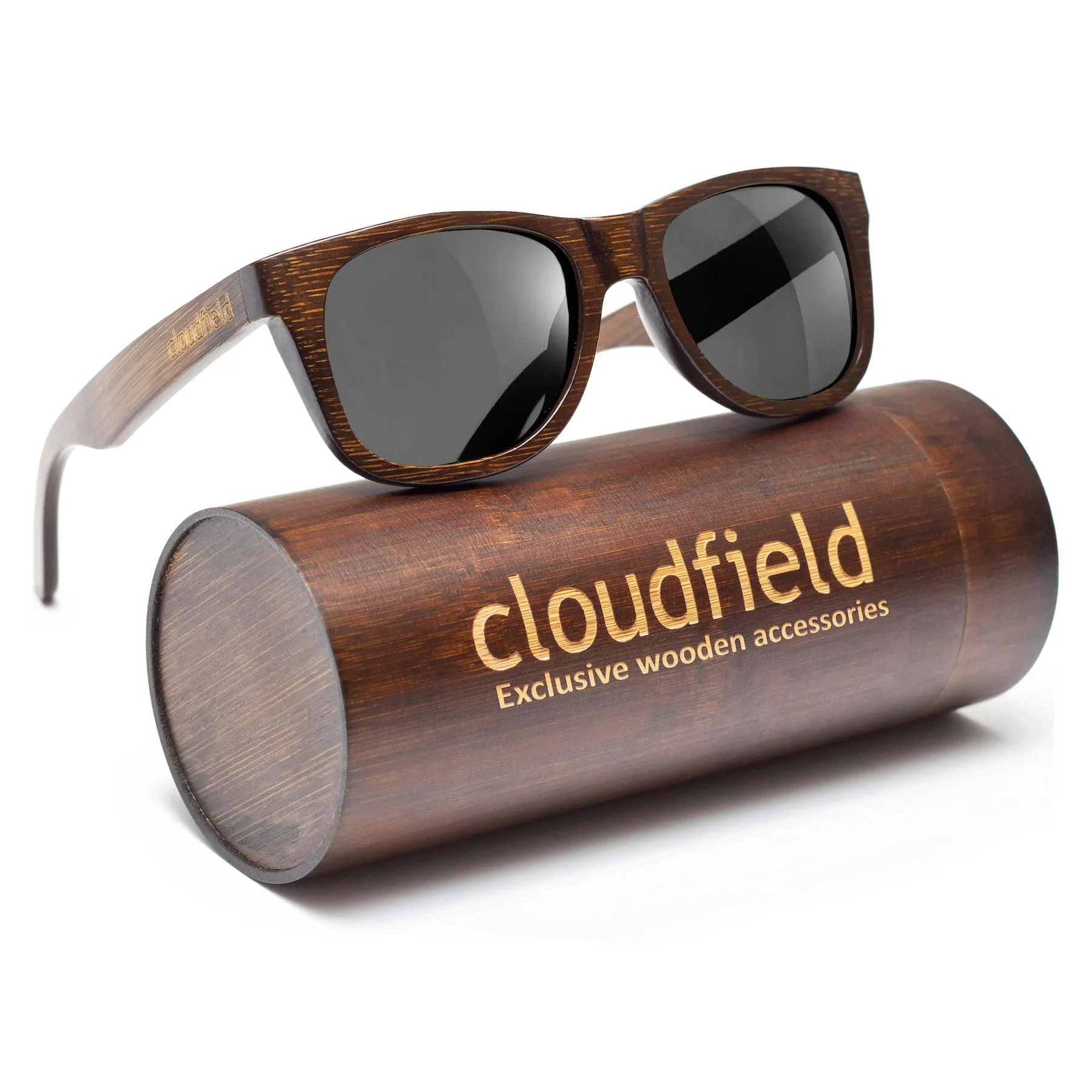 Cloudfield Unisex Polarized Wood Sunglasses - Oakwood sold by Cloudfield product image thumbnail 2