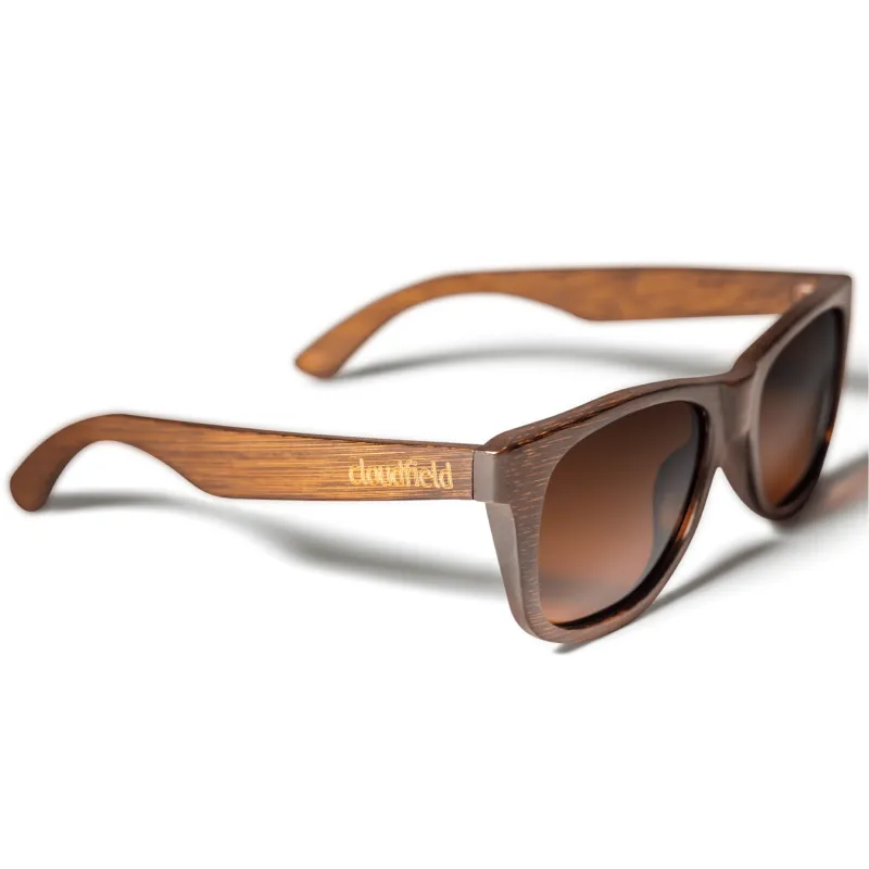Cloudfield Unisex Polarized Wood Sunglasses - Brown sold by Cloudfield