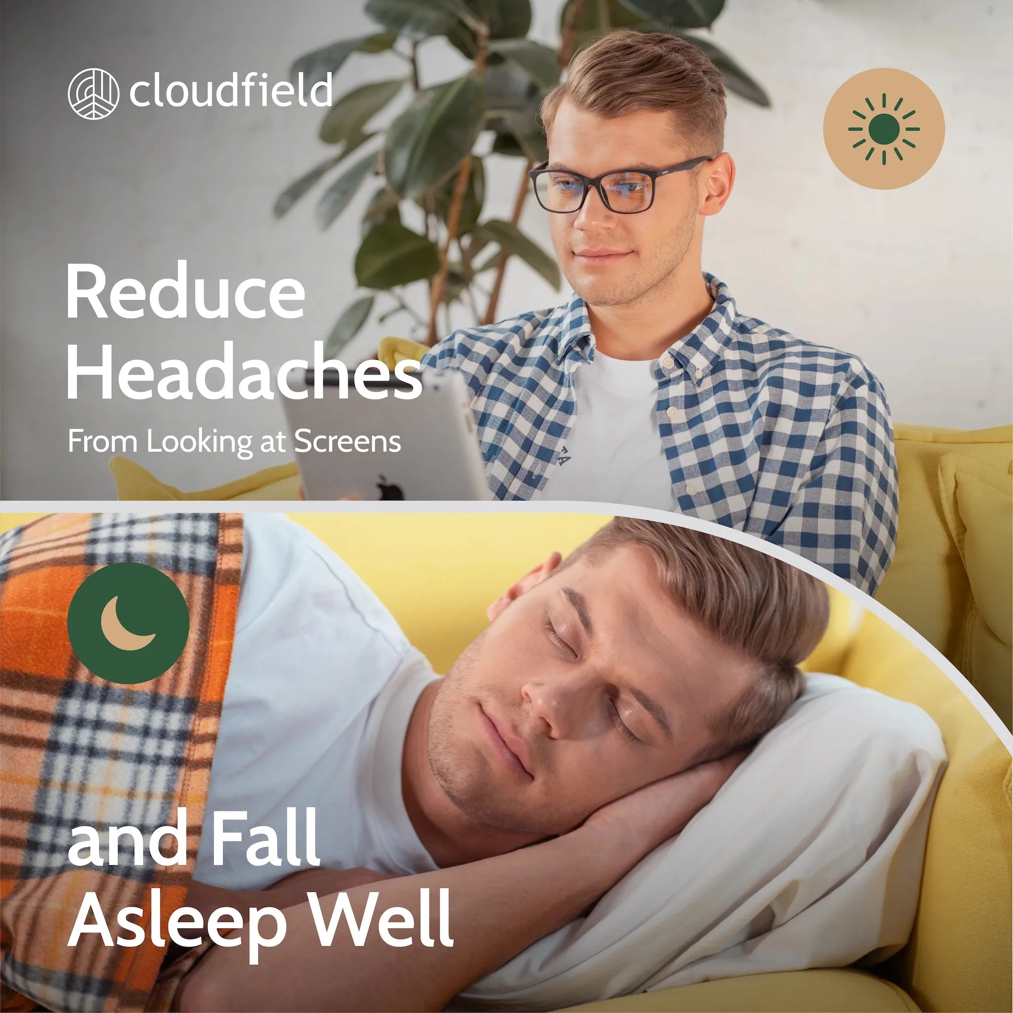 Cloudfield Blue Light Screen Protection Glasses - Amber sold by Cloudfield product image thumbnail 4