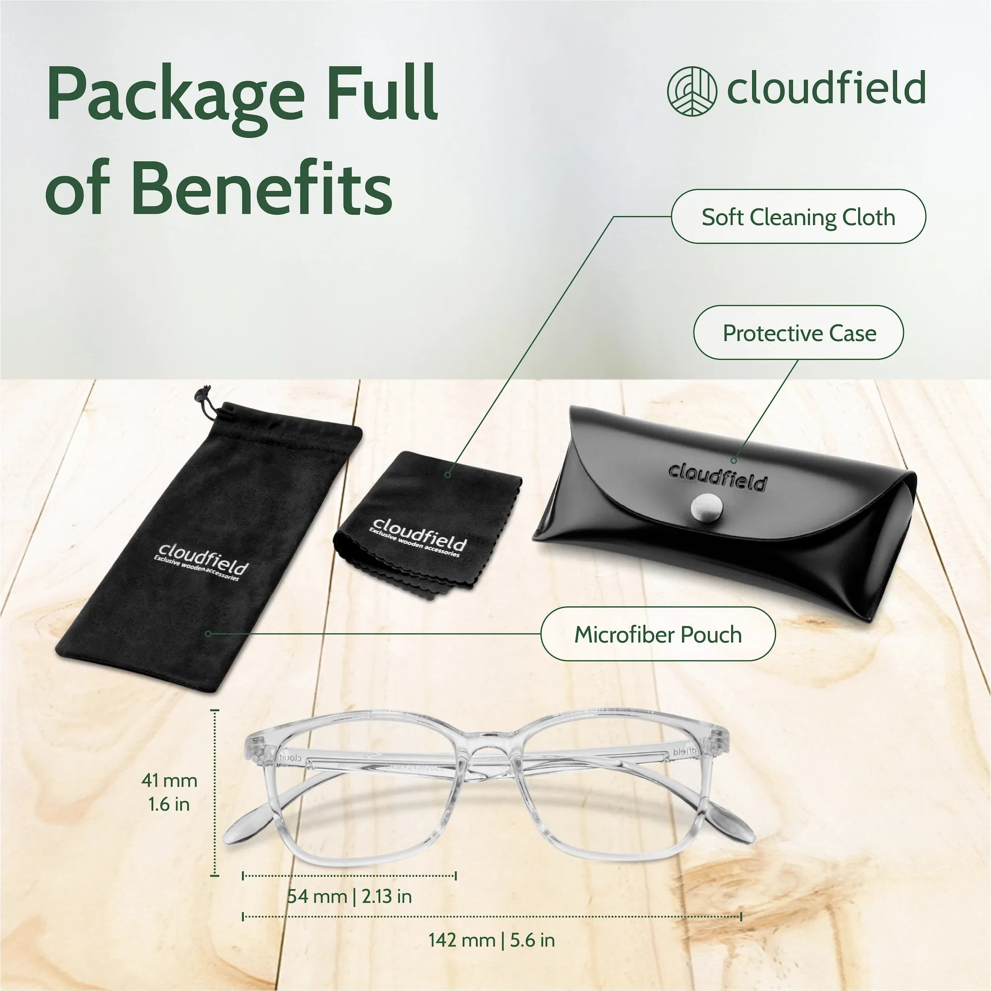 Cloudfield Blue Light Blocking Glasses - Transparent sold by Cloudfield product image thumbnail 4