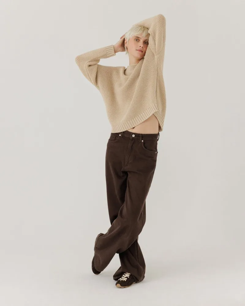 Laumės: Beige Merino Wool Sweater sold by The Knotty Ones product image thumbnail 5