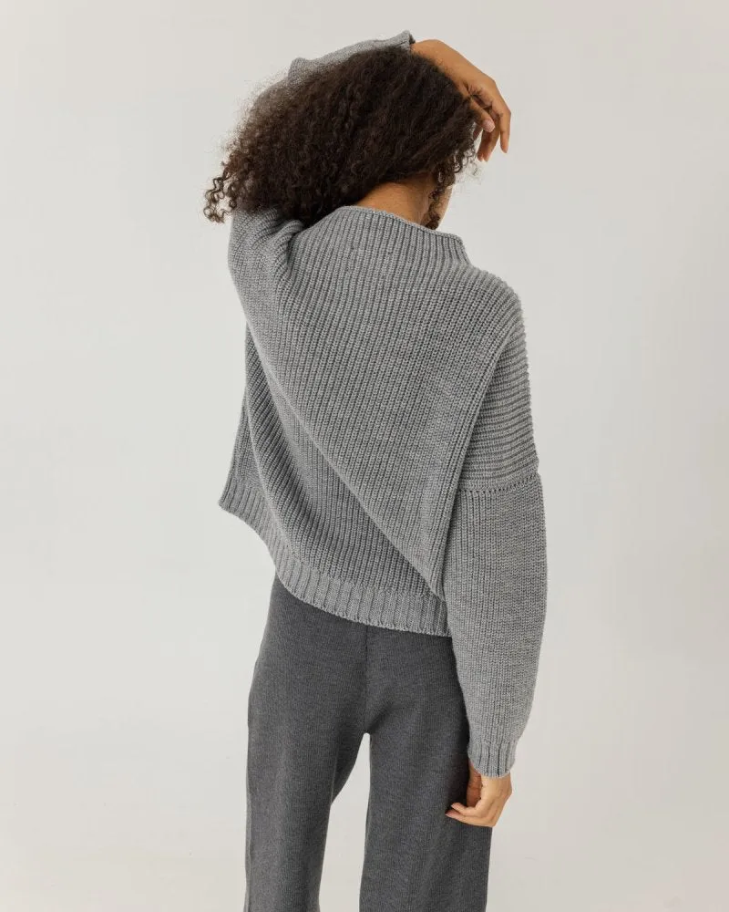 Laumės: Fog Grey Merino Wool Sweater sold by The Knotty Ones product image thumbnail 3