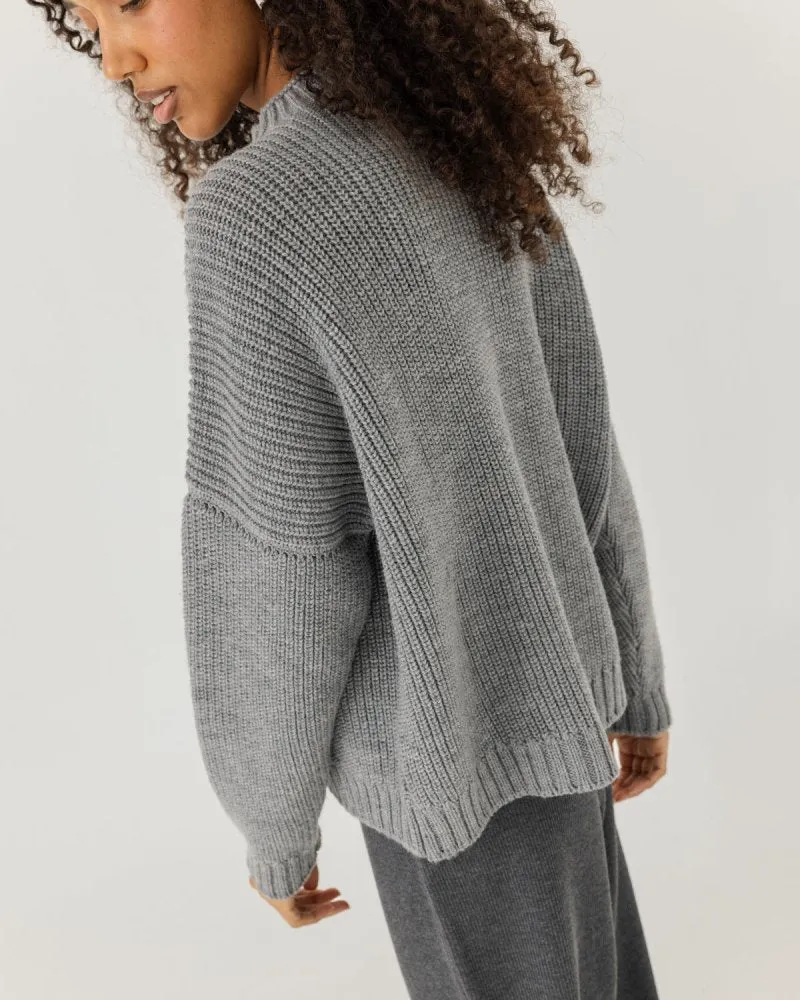 Laumės: Fog Grey Merino Wool Sweater sold by The Knotty Ones product image thumbnail 2
