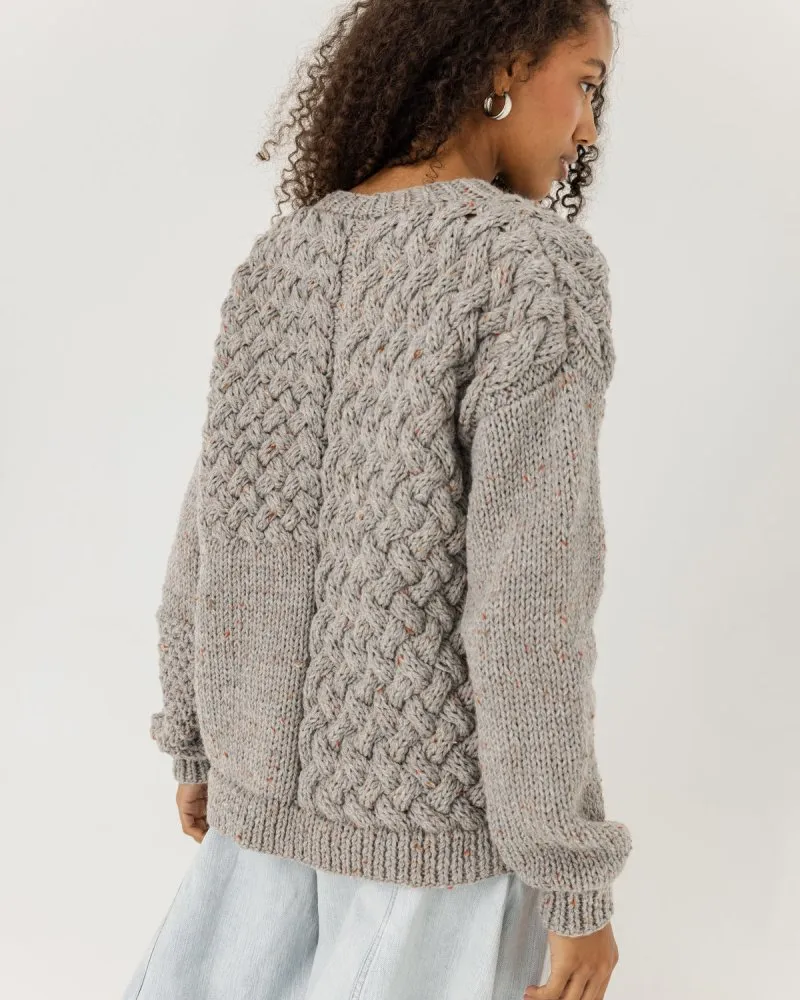 Heartbreaker: Speckled Grey Wool Sweater sold by The Knotty Ones product image thumbnail 3