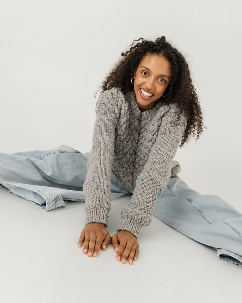 Heartbreaker: Speckled Grey Wool Sweater sold by The Knotty Ones product image thumbnail 5