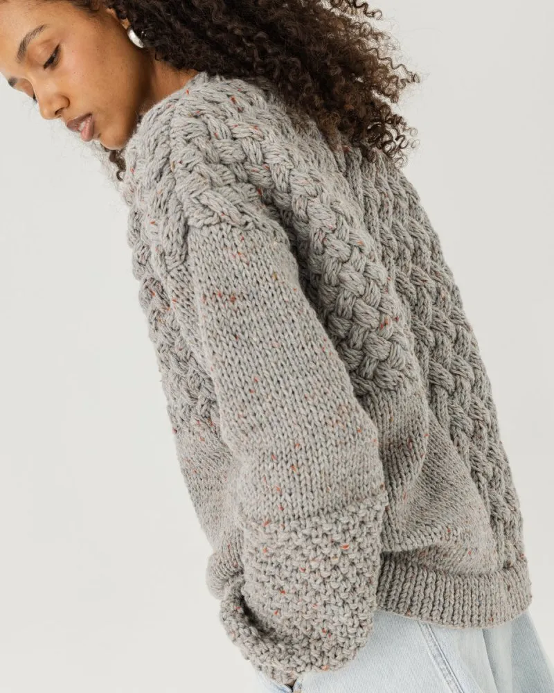 Heartbreaker: Speckled Grey Wool Sweater sold by The Knotty Ones product image thumbnail 2