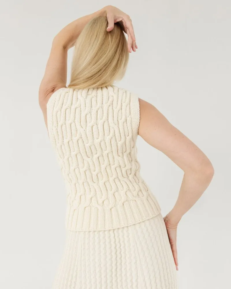 Mūša: Sea Salt Merino Wool Vest sold by The Knotty Ones product image thumbnail 3