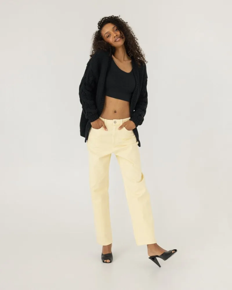 Kovas: Raven Black Cotton Cardigan sold by The Knotty Ones product image thumbnail 5