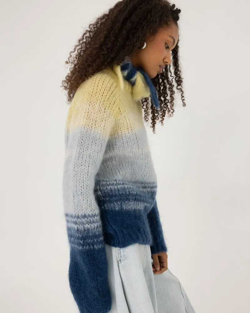 Perkūnas: Twilight Gold Mohair & Silk Sweater sold by The Knotty Ones product image thumbnail 5
