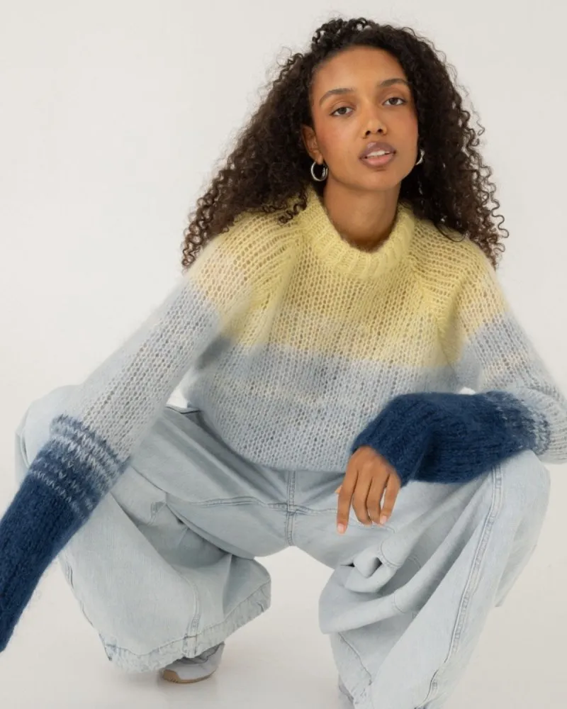 Perkūnas: Twilight Gold Mohair & Silk Sweater sold by The Knotty Ones product image thumbnail 2