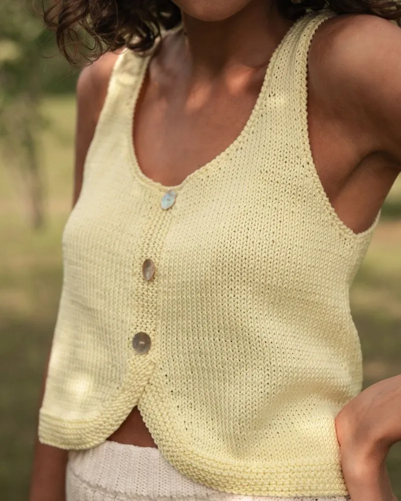 Vėdrynas: Lilac Cotton Top sold by The Knotty Ones product image thumbnail 2
