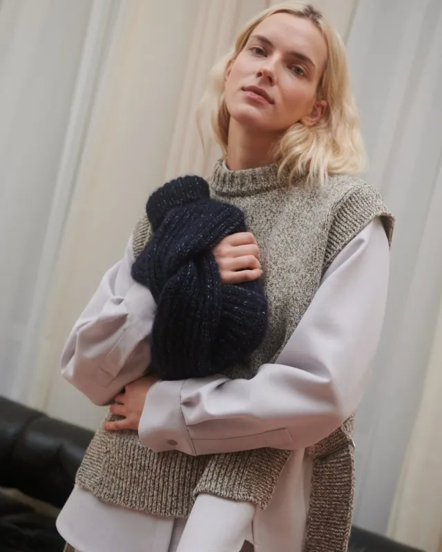 Šaknys: Silver Grey Hot Water Bottle Cover sold by The Knotty Ones