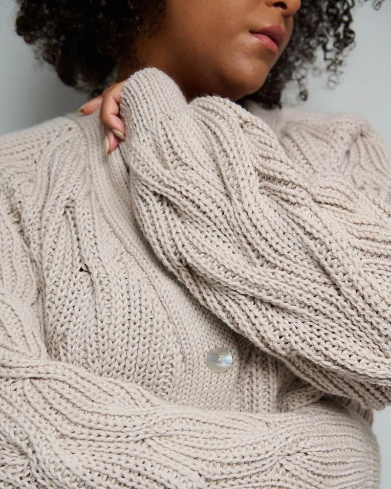 Nemunas: Sea Salt Merino Wool Cardigan sold by The Knotty Ones product image thumbnail 5
