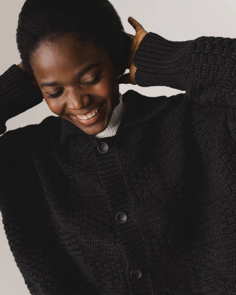 Prietema: Black Crochet Cotton Jacket sold by The Knotty Ones product image thumbnail 4