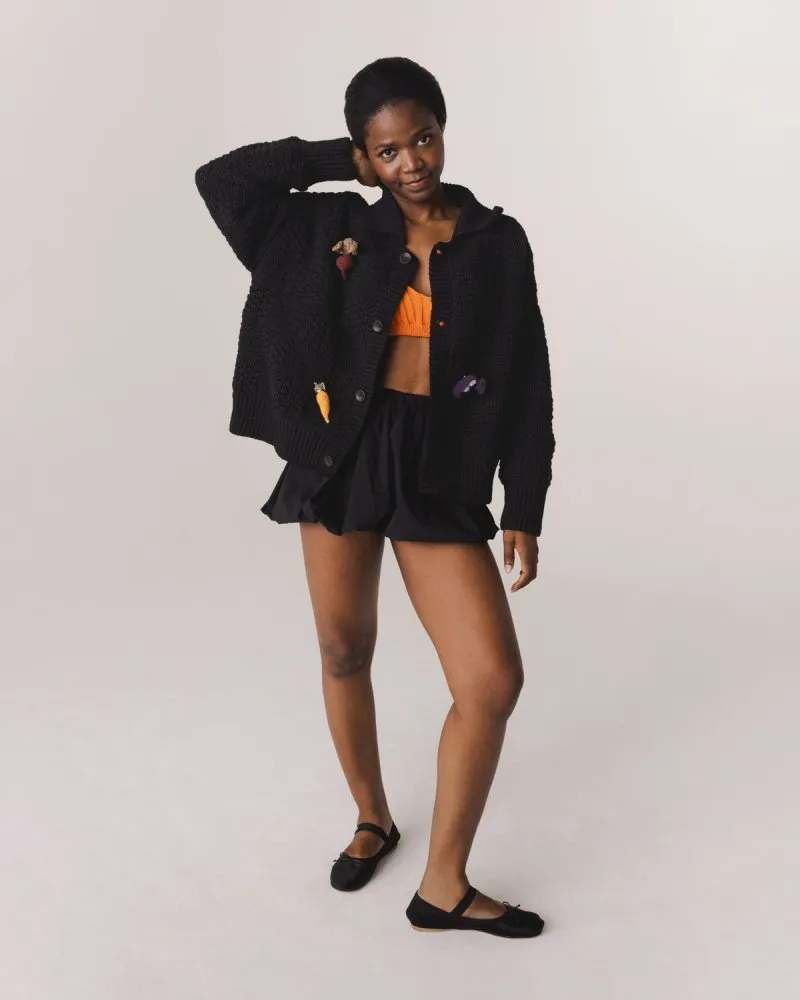 Prietema: Black Crochet Cotton Jacket sold by The Knotty Ones product image thumbnail 5