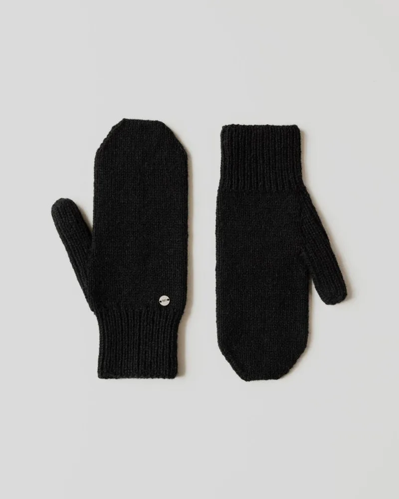 Vilna: Black Alpaca Wool Mittens & Neckwarmer Set sold by The Knotty Ones product image thumbnail 3