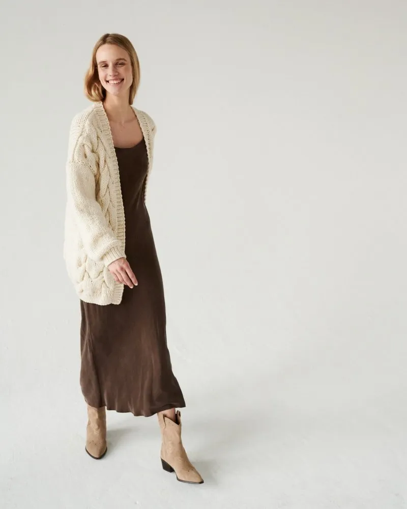 Twisted Erik: Oat Milk Wool Cardigan sold by The Knotty Ones product image thumbnail 4