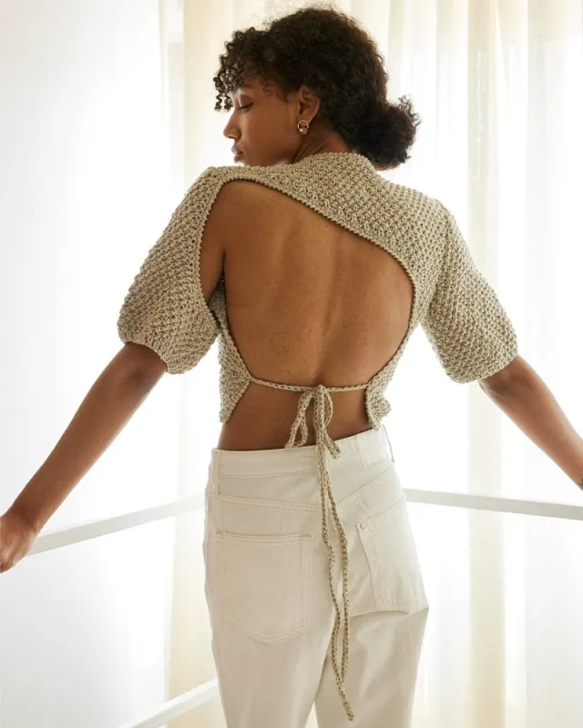 Lake Galvė: Natural Linen Top made by The Knotty Ones