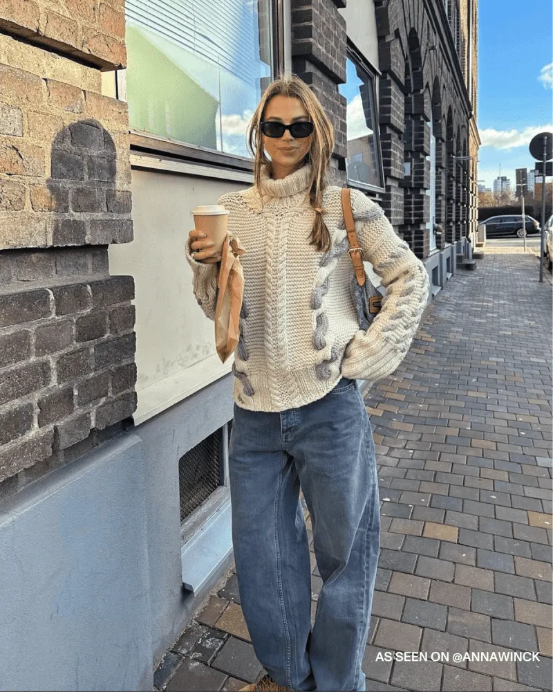 Barbora: White Wool Turtleneck sold by The Knotty Ones product image thumbnail 2