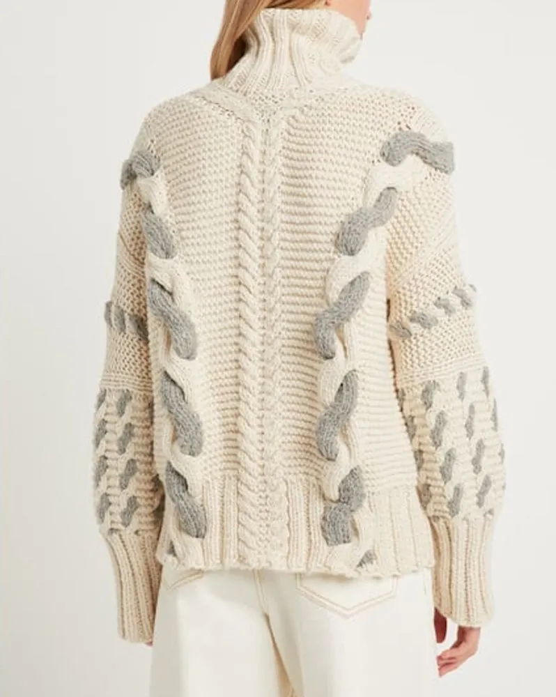 Barbora: White Wool Turtleneck sold by The Knotty Ones product image thumbnail 4