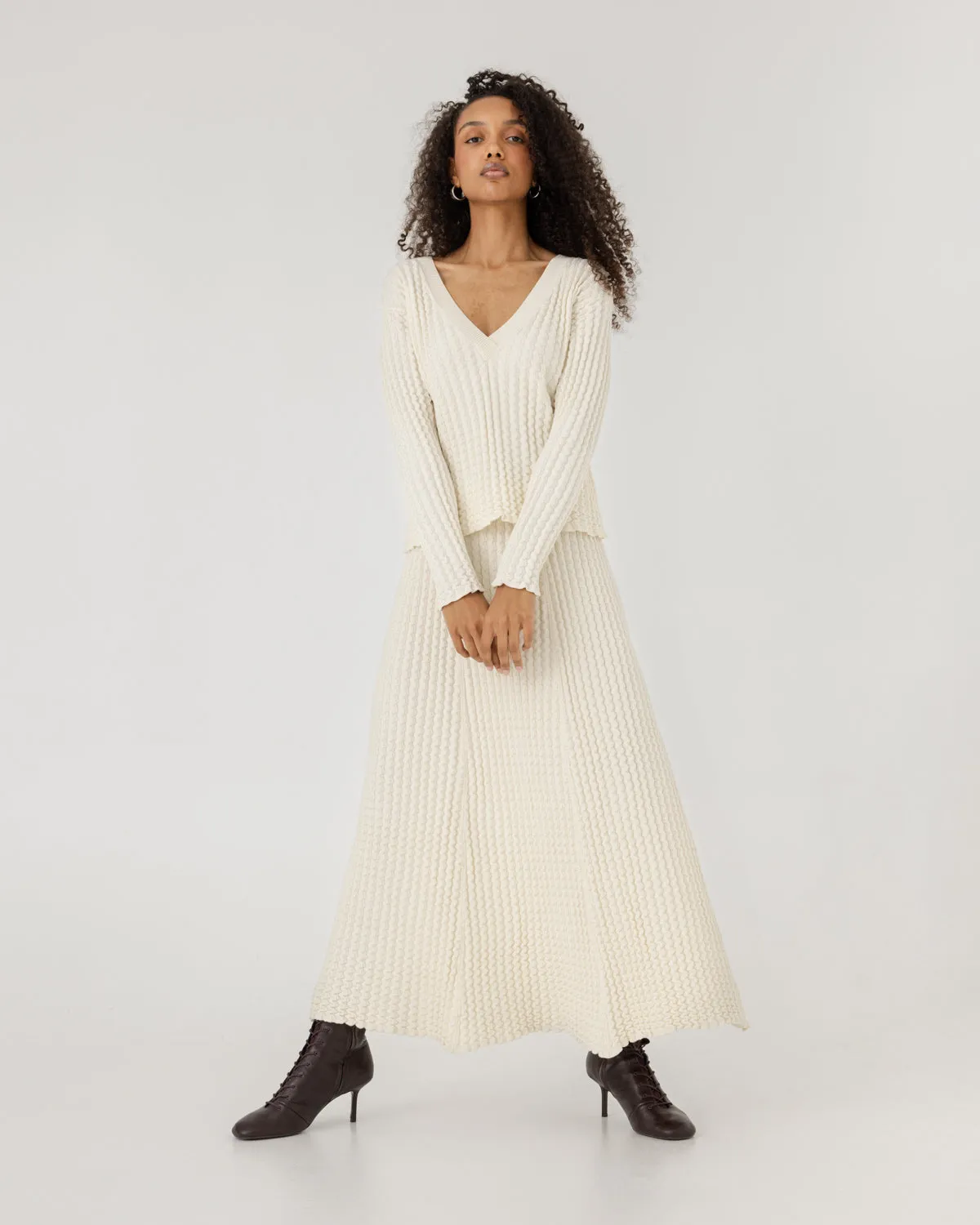 Vagos: Sea Salt A-line Skirt sold by The Knotty Ones