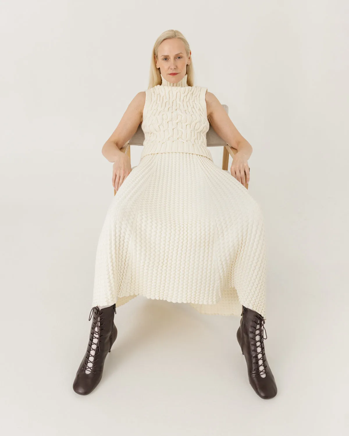 Vagos: Sea Salt A-line Skirt sold by The Knotty Ones product image thumbnail 4