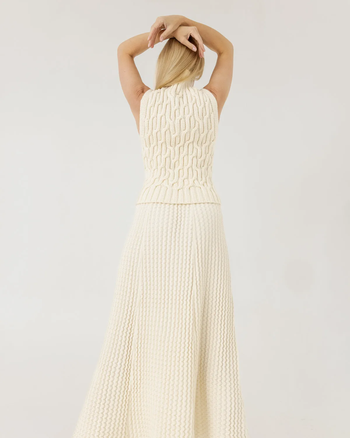 Vagos: Sea Salt A-line Skirt sold by The Knotty Ones product image thumbnail 3