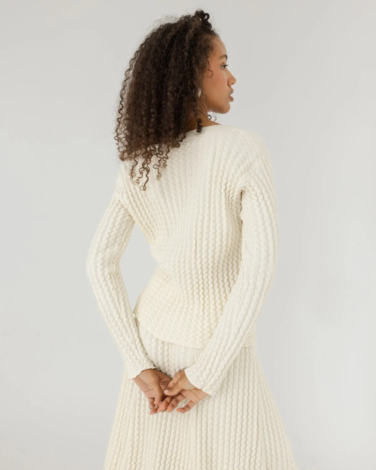 Žemės: Sea Salt V-neck Sweater sold by The Knotty Ones product image thumbnail 2