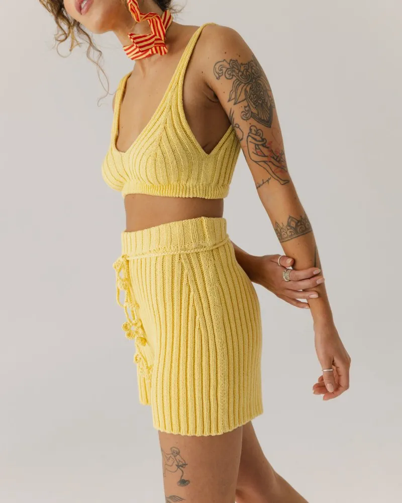 Pieva: Lemon Cotton Bralette sold by The Knotty Ones product image thumbnail 4