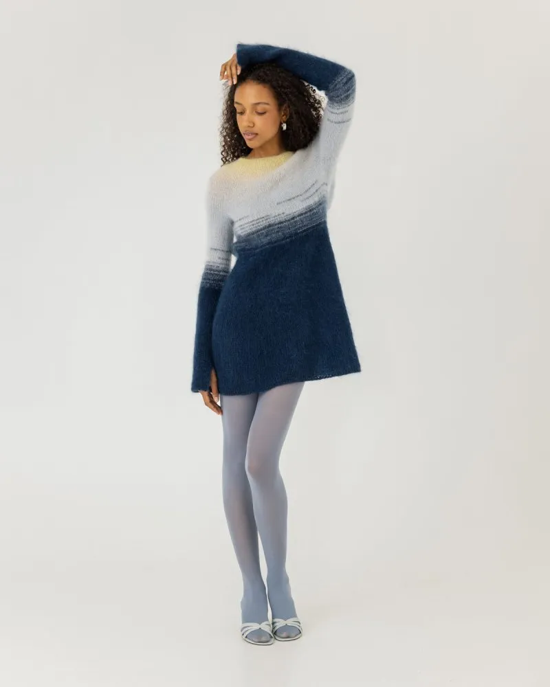 Eglutė: Twilight Gold Silk & Mohair Dress sold by The Knotty Ones product image thumbnail 5