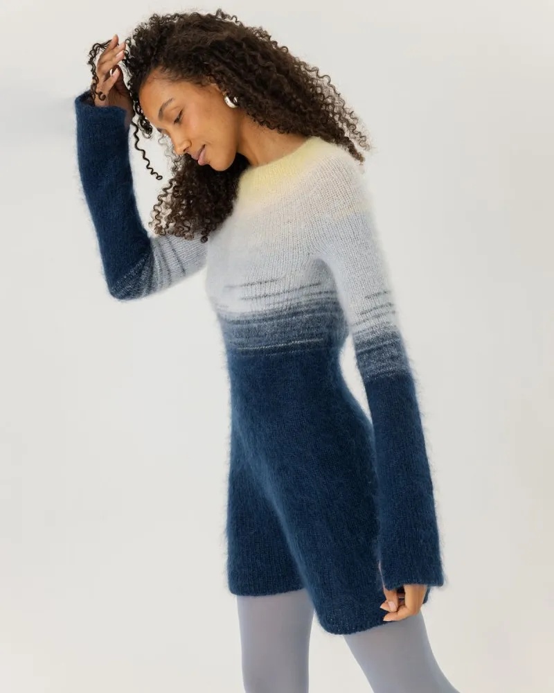 Eglutė: Twilight Gold Silk & Mohair Dress sold by The Knotty Ones product image thumbnail 2