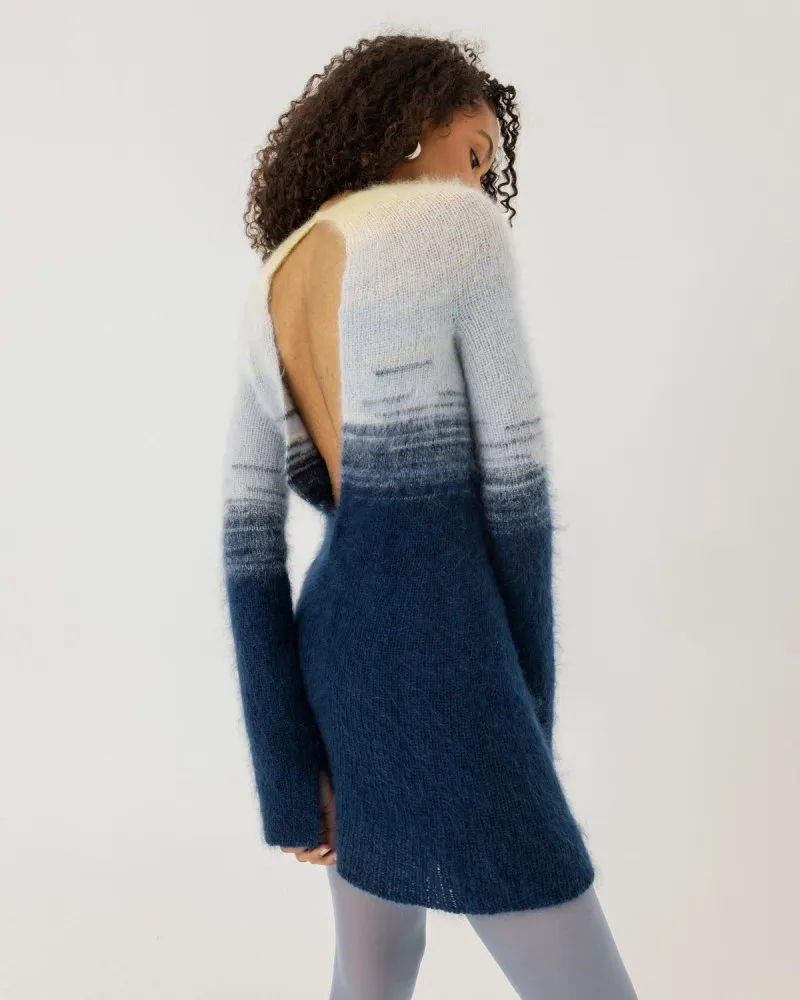 Eglutė: Twilight Gold Silk & Mohair Dress sold by The Knotty Ones product image thumbnail 3