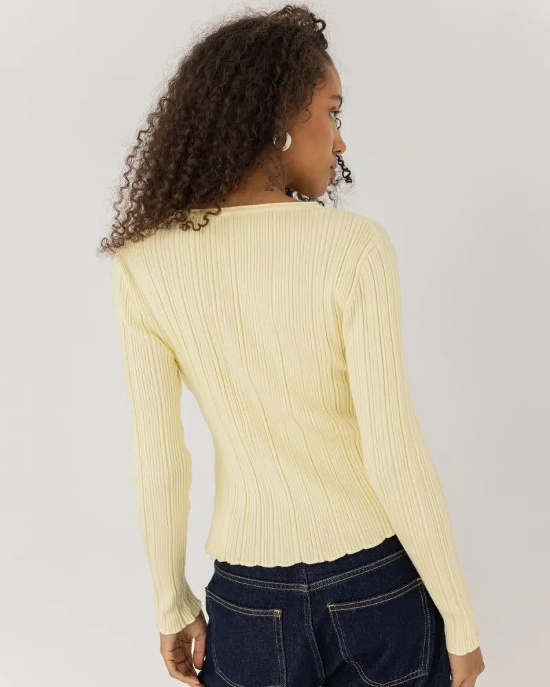 Tyla: Butter Yellow Cotton Top sold by The Knotty Ones product image thumbnail 3